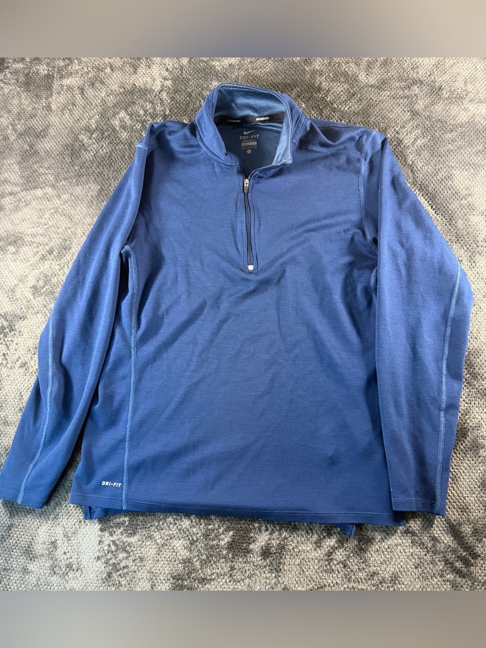 Nike Men's Blue Half-Zip Performance Pullover